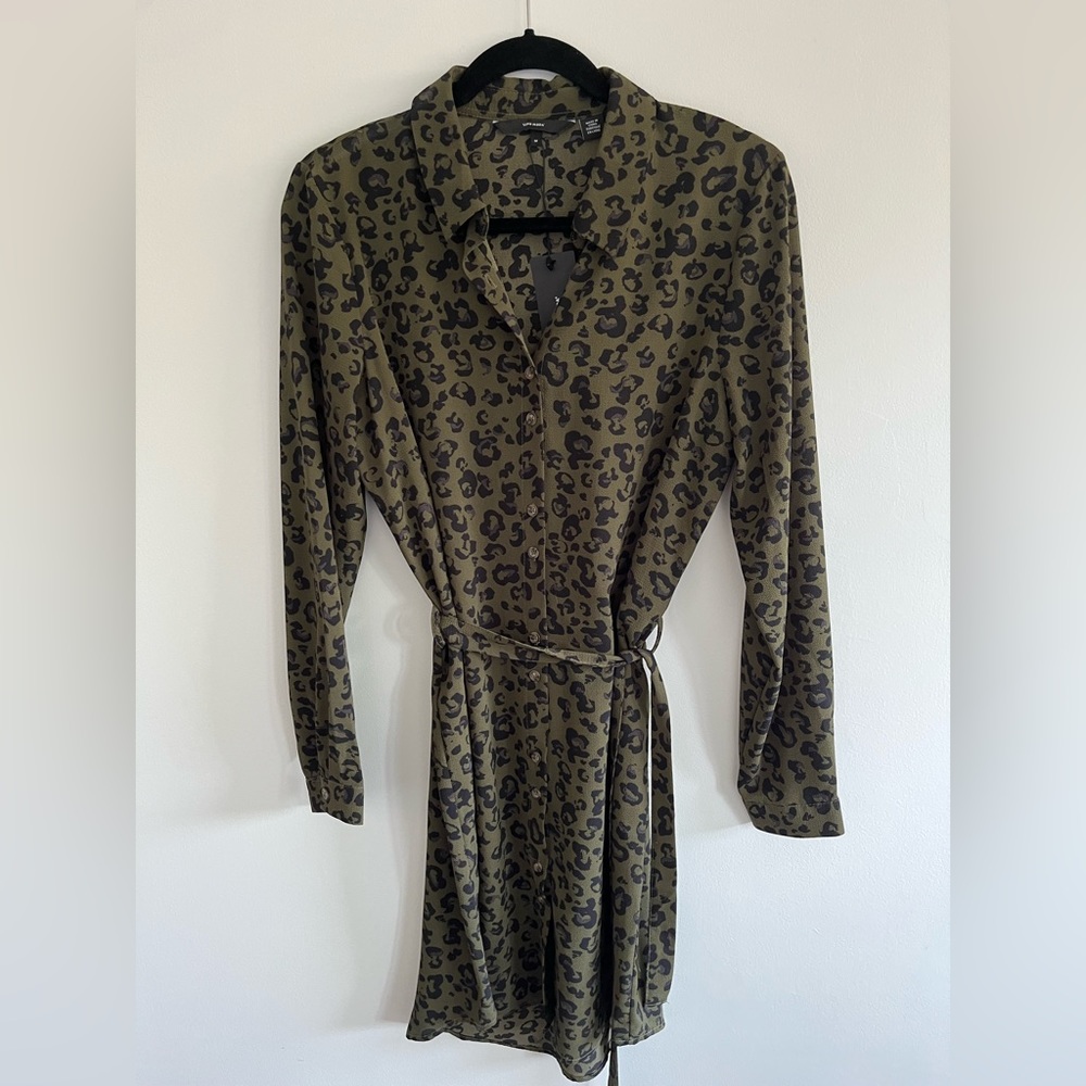 Vero Moda long sleeve shirt/dress with tie belt